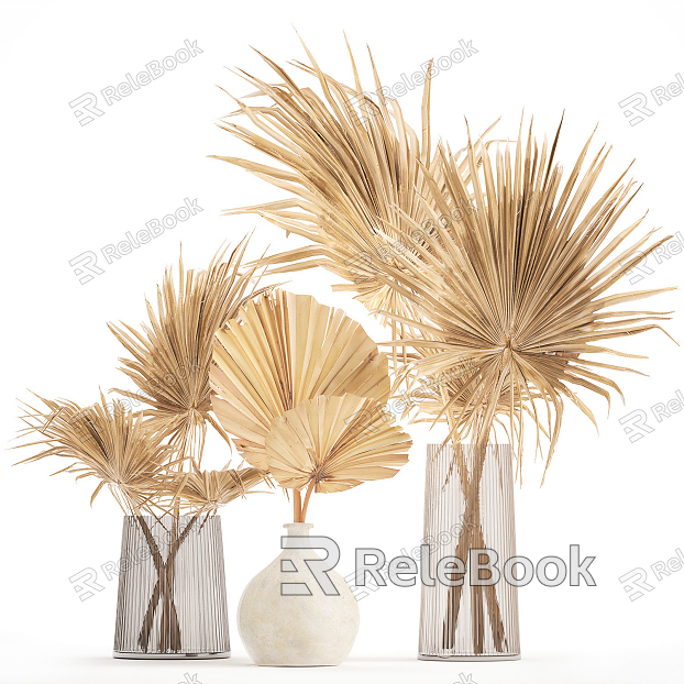 Modern Vase Vase Flower Art model