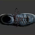 Blue Hiking Boots With Durable Laces And Grip Sole For Outdoor Use