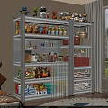 Home Storage Cabinet With Multiple Shelves For Toys Snacks And Towels