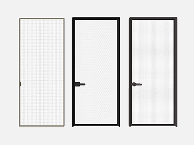 Modern door glass door combination model