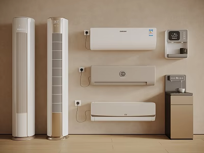 004 air conditioner vertical air conditioner wall-mounted air conditioner water dispenser pipeline machine direct drinking machine 3d model