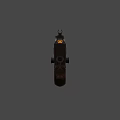 Game Movie Character Decorative Gun With Golden Brown Patterns And Animal Head Design