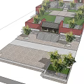 Traditional Ancient Chinese Architecture With Multi tiered Roofs Red Walls And Stone Steps