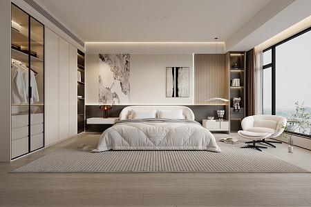 Modern Bedroom 3d model