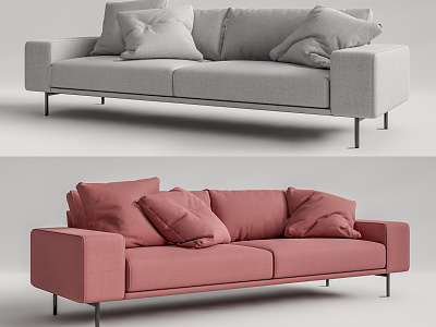 Modern double sofa model