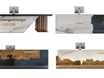 Modern Reception Desk Reception Desk 3d model