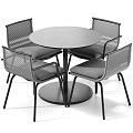 Modern table and chair combination outdoor RODA 3d model