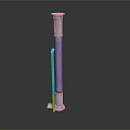 Industrial Equipment Metal Vertical Pipe Structure With Stable Base And Durable Design