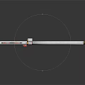 Tactical Military Weapons With White Cylindrical Bodies And Red Stabilizing Fins
