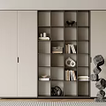 Bookcase Bookshelf Display Cabinet Book Ornaments Multifunctional Decorative Cabinet Combination Bookcase Open Bookcase 3d model