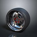 High Quality Automotive Car Wheel Rim With Alloy Design And Red Accents