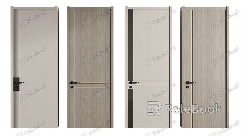 Modern Single Door Bedroom Door model