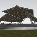 Modern Pavilion Landscape Corridor Landscape Structure Rest Architecture Landscape Pavilion Landscape Architecture 3d model