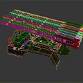 Multi tube Weapon Launcher With Metal Frame And Multiple Launch Tubes