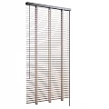 Modern Window Blinds Design With Wooden And Metal Horizontal Slats For Home Interior