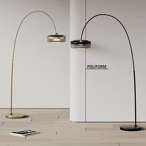 poliform modern floor lamp fishing lamp 3d model
