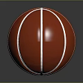 Shiny Red Basketball With White Lines On Smooth Surface And Reflection