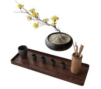 Tea Table Ornaments 3d model