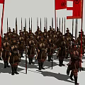 Ancient Armor Guard of Honor 3d model