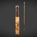 ancient weapon bow and arrow 3d model