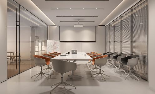 Modern Conference Room 3d model