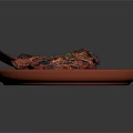 Juicy Grilled Lamb Chop On Black Plate With Rosemary And Sea Salt Garnish