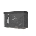 Aquarium Fish Tank Interior Featuring Natural Rock Decor And Swimming Fish