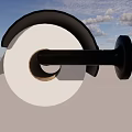 Modern Bathroom Toilet Paper Holder With Black Design And Rolled Paper