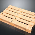 Wooden Pallet Storage Equipment With Slats And Holes For Logistics Use