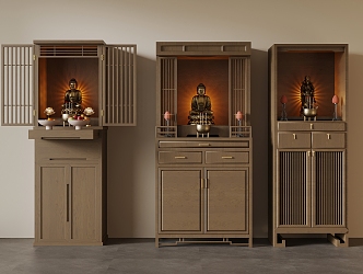 New Chinese Buddhist Cabinet 3d model