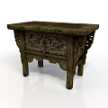 Traditional Carved Wooden Furniture Vintage Style Side Cabinet With Drawer Leg Details