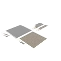 Different Colored Tile Components With Various Textures For Interior Decoration