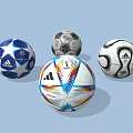 Diverse Soccer Balls As Sports Equipment With Different Designs And Patterns