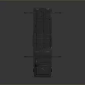 Modern Military Tank With Heavy Armor Powerful Cannon And Tracks System
