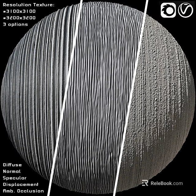 Clear Detailed View Of Saturn Rings With Five Spokes And Diffuse Structure 3d model 