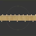 Wooden Roof Frame Structure With Blue Insulation And Dot Pattern Support Beams