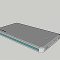 Gray Portable Power Bank With Teal Accent And Multiple Ports For Mobile Devices
