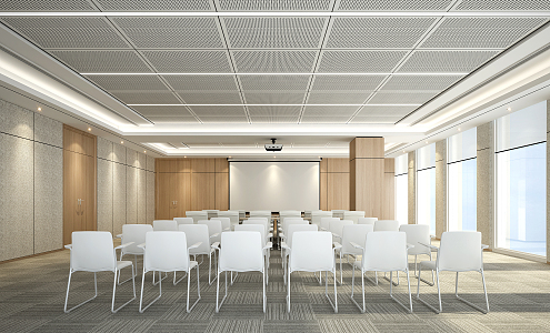 Modern Meeting Room Meeting Table and Chair 3d model