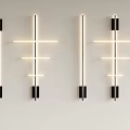 Modern Minimalist Wall Lamps With Linear LED Lighting And Geometric Frame Design For Interior Decor