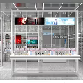 Simple style beauty store 3d model