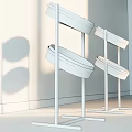 Display Shelves with Woven Baskets and Black Metal Frames for Modern Storage