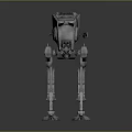 Sci Fi Mechanical Walker With Detailed Robotic Structure And Armored Design 3d model