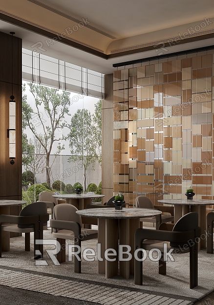 Sales Office Negotiation Area Reception Rest Area model