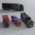 Various Truck Models Including Cargo Garbage And Delivery Vehicles