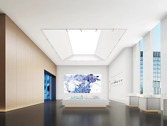 Modern sales office sand table 3d model