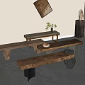 Quiet Bench 3d model