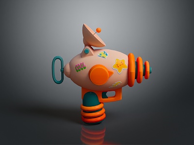 Toy gun bubble gun water gun children's toy children's toy gun toy water gun pistol 3d model