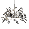 Modern chandelier chandelier mezzanine silver hanging pendant 3d model