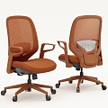 Office Chair Swivel Chair Mesh Chair 3d model