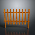 Natural Wooden Fence Enhancing Scenic Outdoor Landscape with Calm Garden Atmosphere and Lush Green Plants